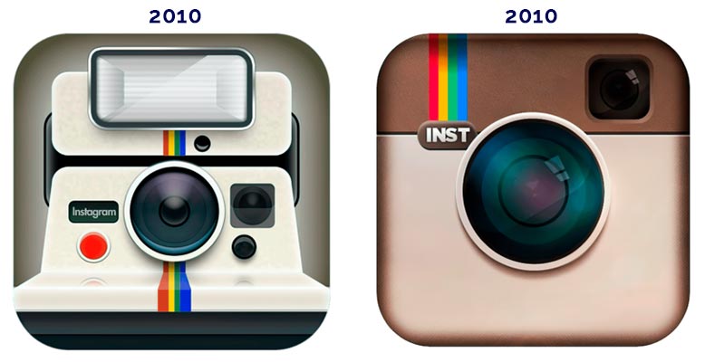 Instagram logos del 2010