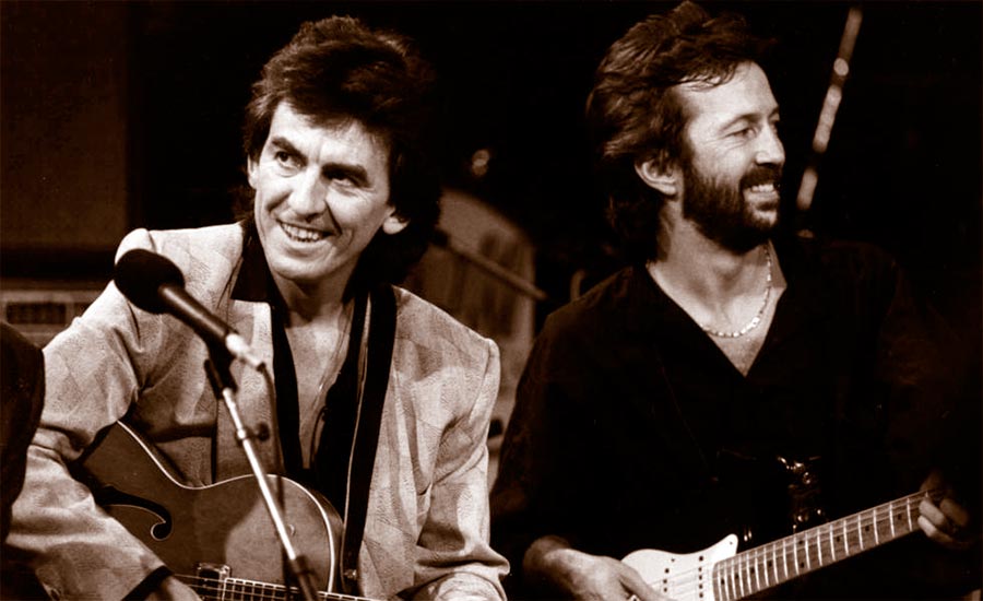 George Harrison y Eric Clapton